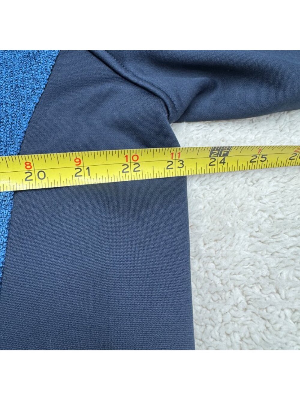 Spyder Men's Blue/Black Outbound Half Zip Pullover Sweater Jacket, Size XL - Picture 8 of 8
